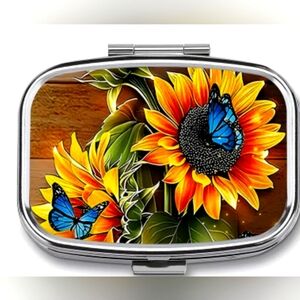 Sunflower pill case